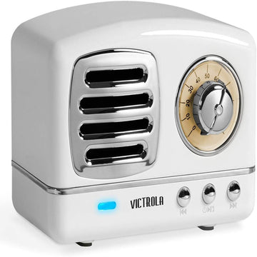 Victrola Lily Mini Bluetooth Stereo (VS-170) White 3.75 x 2.13 x 2.75in