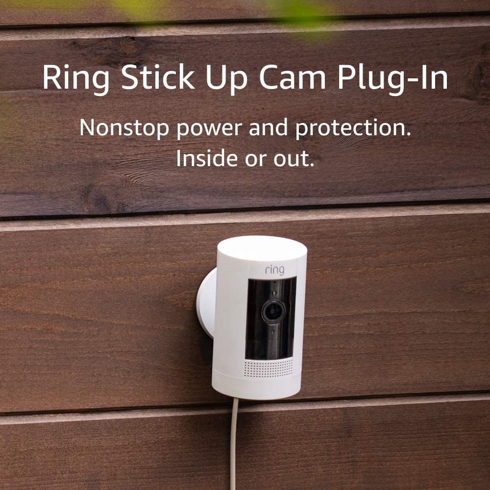 Ring Stick Up Cam Battery | Weather-Resistant Outdoor Camera, Live View, Color Night Vision, Two-way Talk, Motion alerts, Works with Alexa | Black