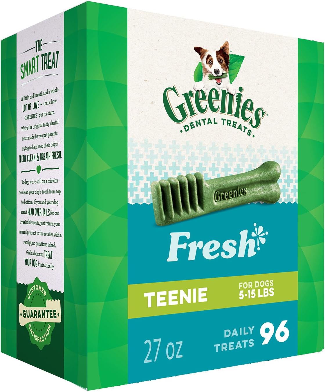 Greenies Original Regular Natural Dog Dental Care Chews Oral Health Dog Treats, 36 count (Pack of 1)