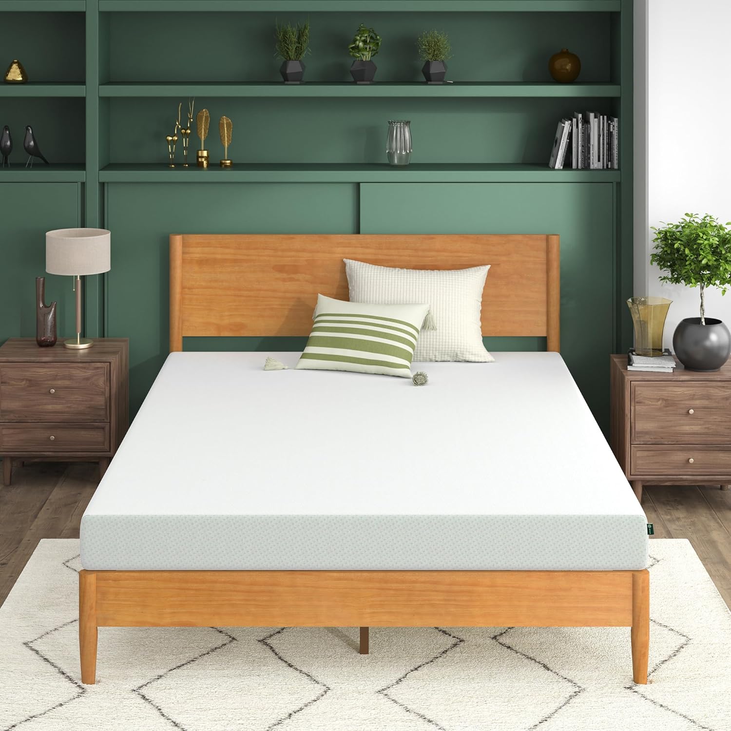 ZINUS 5 Inch Green Tea Memory Foam Mattress [New Version], Twin, Fiberglass free, Medium Firm Feel, Zoned Pressure Relief, Certified Safe Foams & Fabric, Mattress in A Box