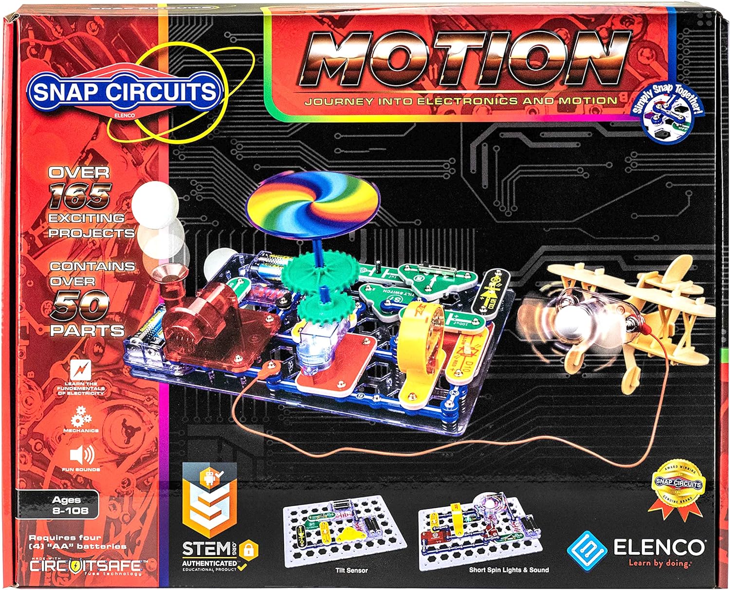 Snap Circuits “Arcade”, Electronics Exploration Kit, Stem Activities for Ages 8+, Full Color Project Manual (SCA-200)