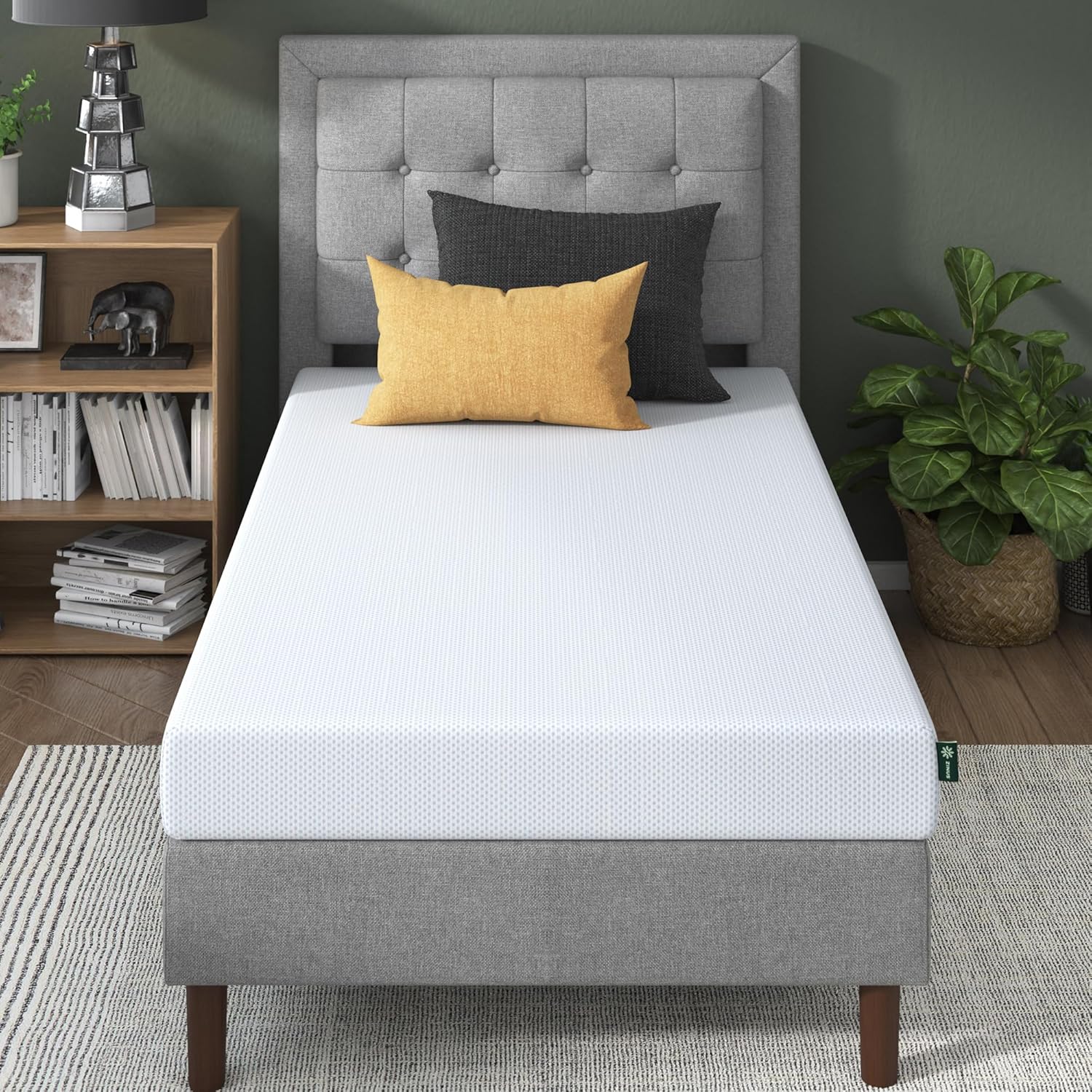 ZINUS 10 Inch Green Tea Cooling Memory Foam Mattress [New Version], King, Fiberglass Free, Medium Firmness, Cooling Gel Foam, Certified Safe Foams & Fabric, Mattress in A Box